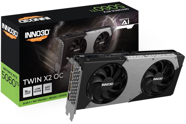 GeForce RTX 5060 Ti 16GB Inno3D Twin X2 OC