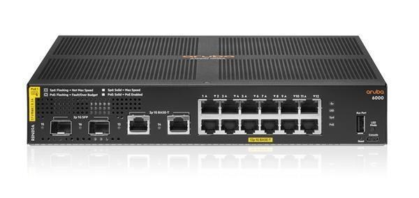 Switch Aruba 6000 12G Class4 PoE 2G/2SFP 139W