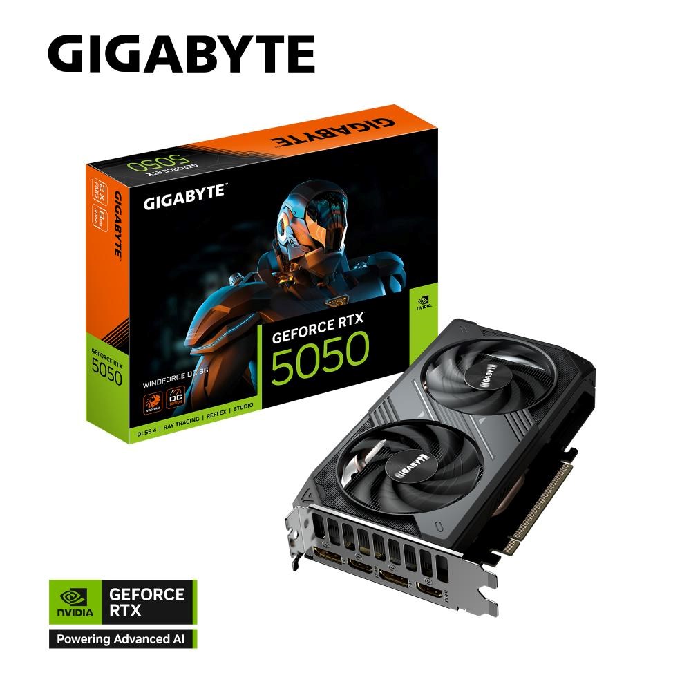 GeForce RTX 5050 8GB Gigabyte Windforce OC