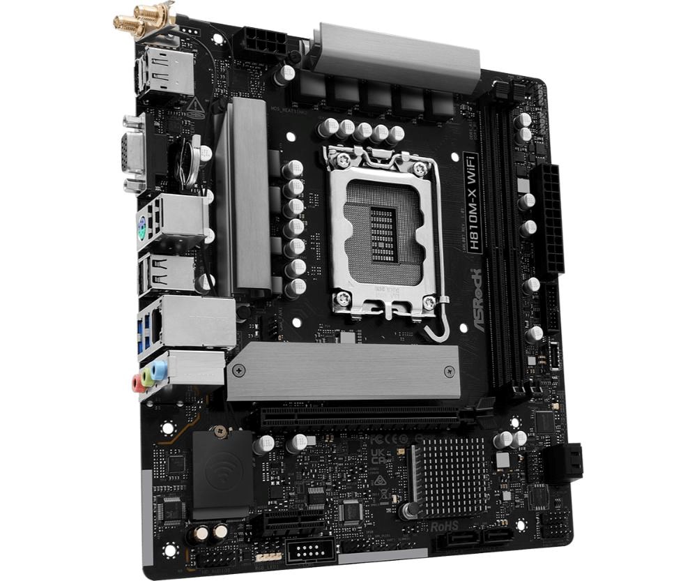 Płyta Socket LGA1851 ASRock H810M-X WIFI - obrazek 3