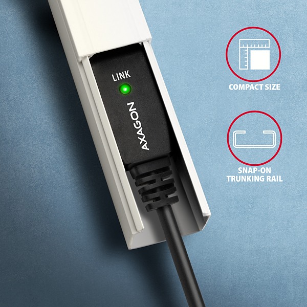 Kabel USB 2.0 A/B 10 m aktywny Axagon - obrazek 3