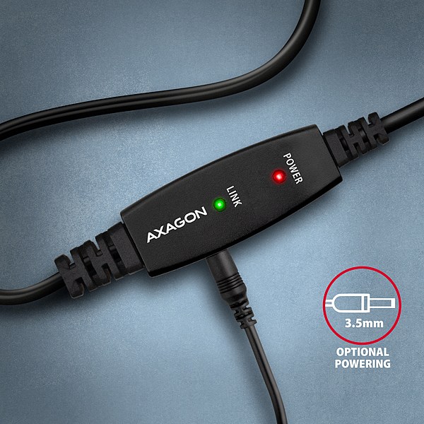 Kabel USB 2.0 A/B 10 m aktywny Axagon - obrazek 5