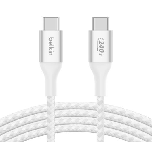 Kabel USB Type-C 2.0 m Belkin 240W Biały - obrazek 3