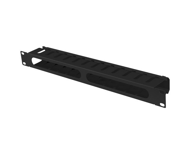 Organizer kabli 19'' 1U Typ A czarny Lanberg - obrazek 4