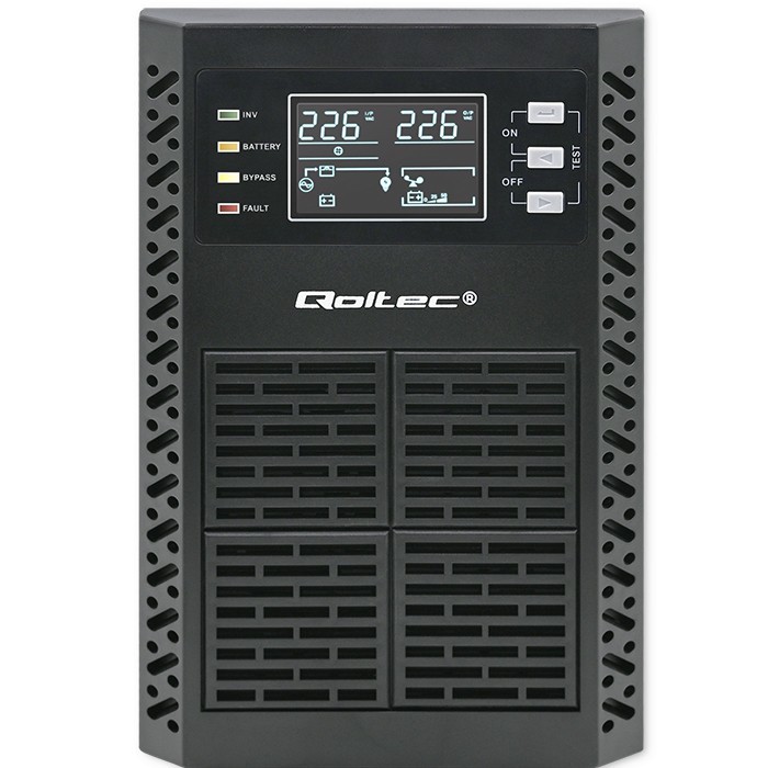 Zasilacz awaryjny UPS - Qoltec Power Factor 1.0 1000VA - obrazek 2