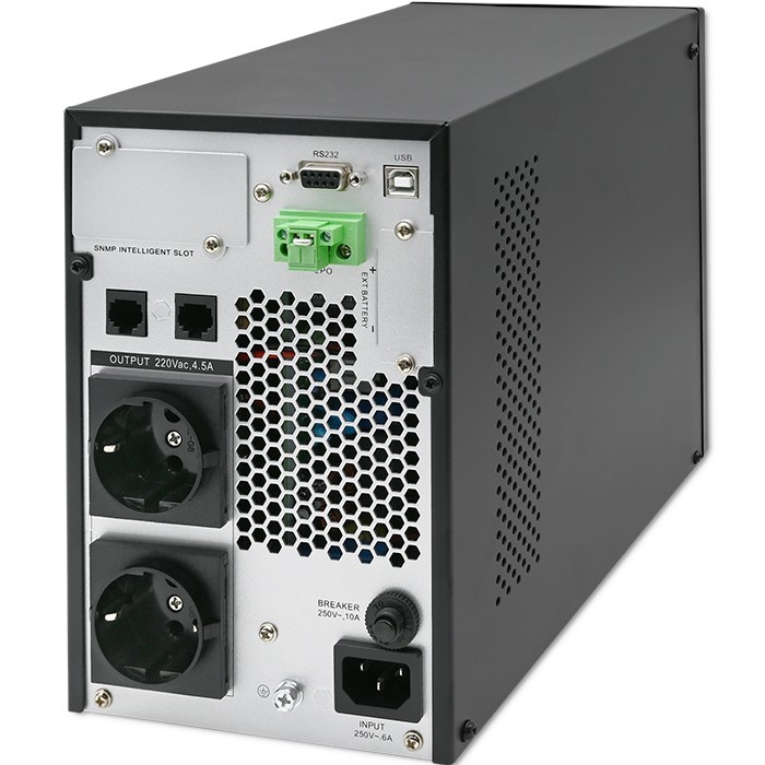 Zasilacz awaryjny UPS - Qoltec Power Factor 1.0 1000VA - obrazek 4