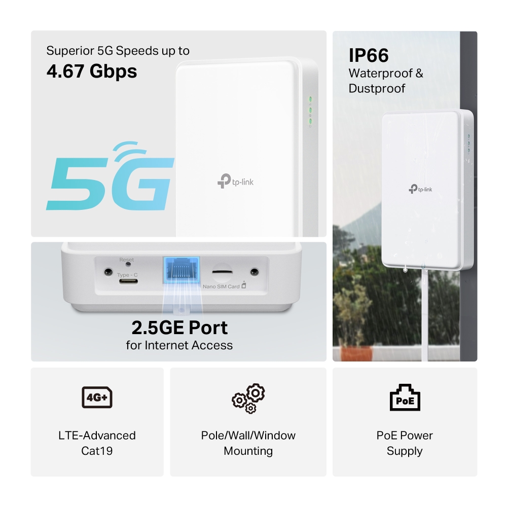 Router 5G TP-Link NE200-Outdoor - obrazek 3