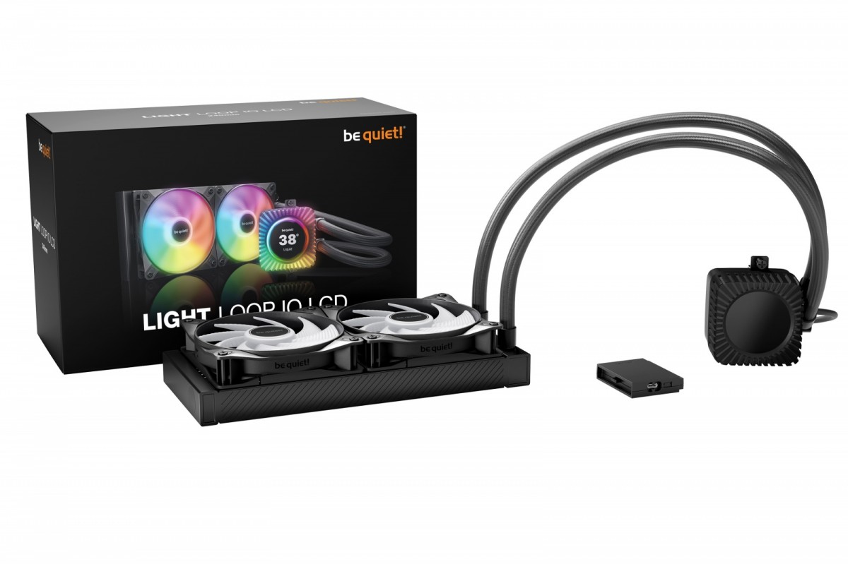 Chłodzenie wodne be quiet! Light Loop IO LCD 240mm ARGB Czarne - obrazek 2