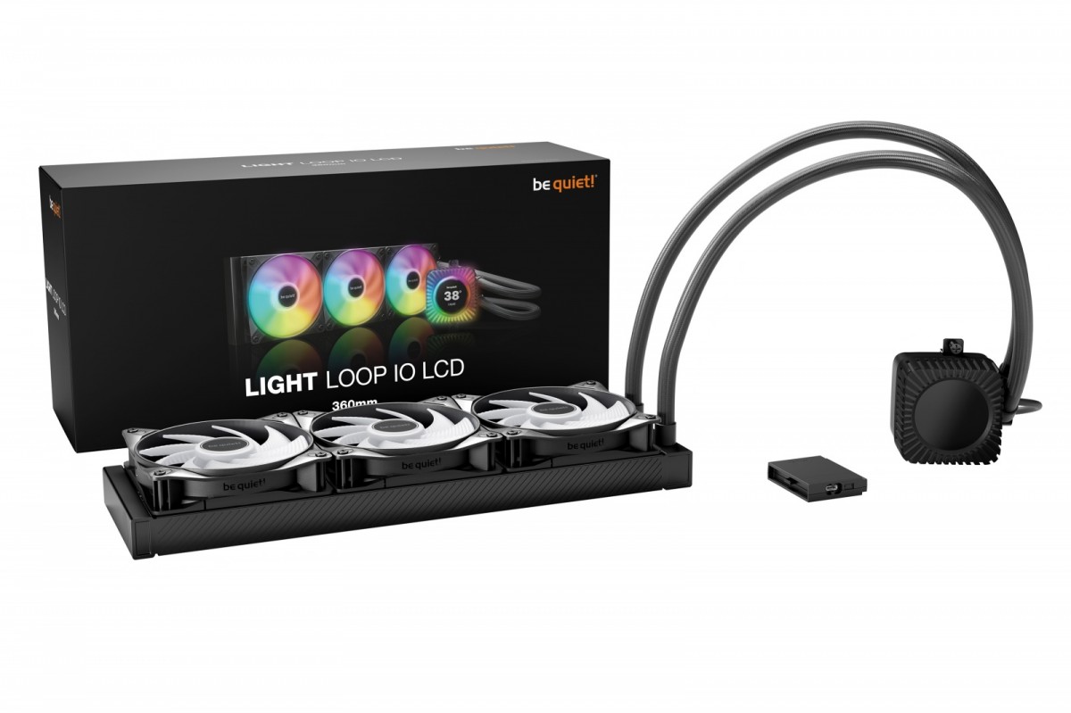 Chłodzenie wodne be quiet! Light Loop IO LCD 360mm ARGB Czarne - obrazek 5
