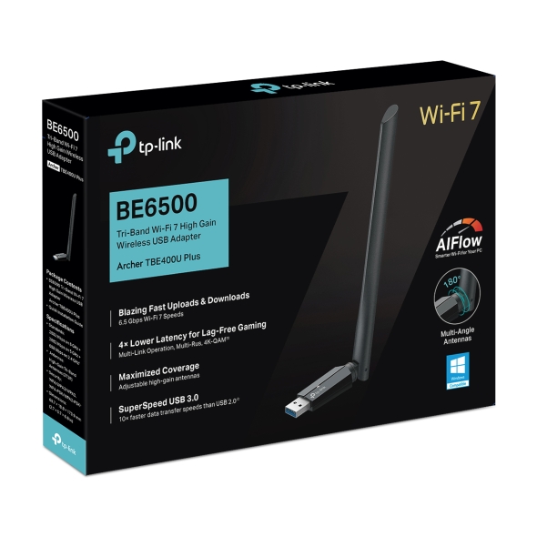 Bezprzewodowa karta sieciowa USB Wi-Fi 7 BE6500 TP-Link Archer TBE400U Plus - obrazek 5