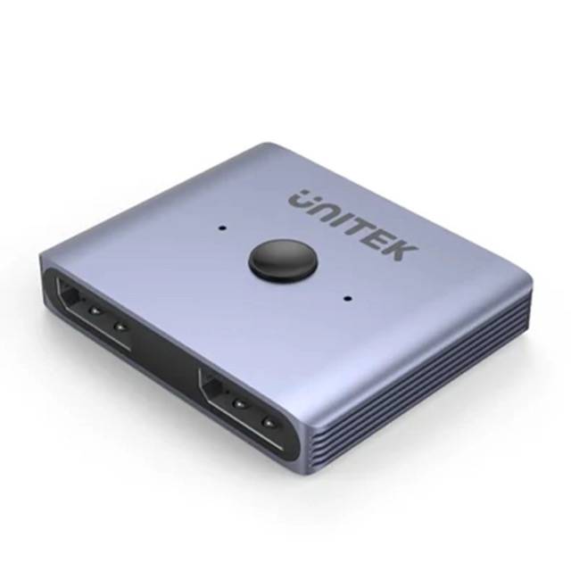 Przełącznik - Switch DisplayPort 2/1 - 2 nadajniki - 1 odbiornik  dwukierunkowy  Unitek