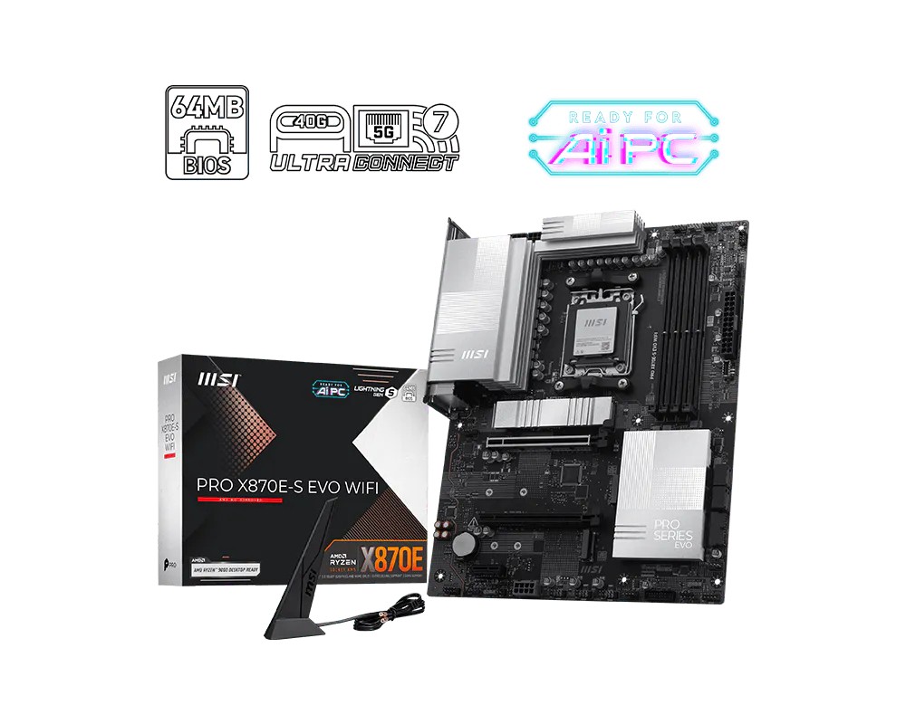 Płyta Socket AM5 MSI PRO X870E-S EVO WIFI