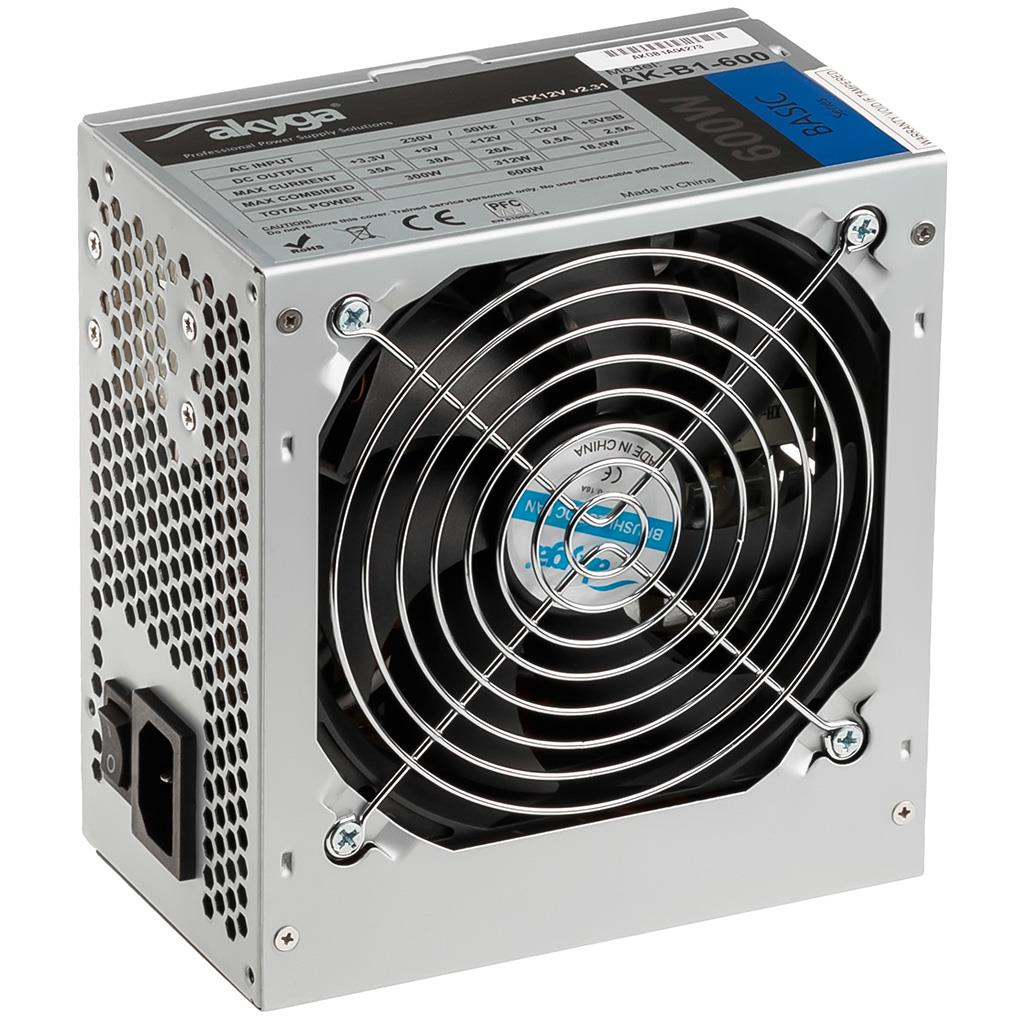 Zasilacz ATX 600W Akyga Basic - obrazek 2