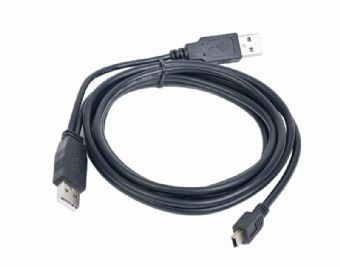 Kabel USB 2.0 męski A x 2 na min-USB typ CANON (5-pin) męski 0.9m Gembird - obrazek 3