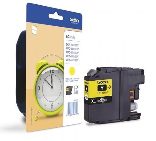 Tusz Brother LC125XLY Yellow 1200 str.