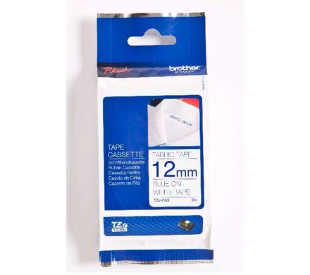 Taśma do drukarki etykiet Brother TZEFA3 12mm Niebieski na Białym - obrazek 3