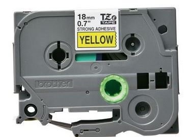 Taśma do drukarki etykiet Brother TZES641 18mm Czarny na Żółtym - obrazek 4