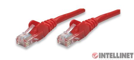 Kabel RJ45/RJ45 10 m Patchcord Kategoria 5e Czerwony