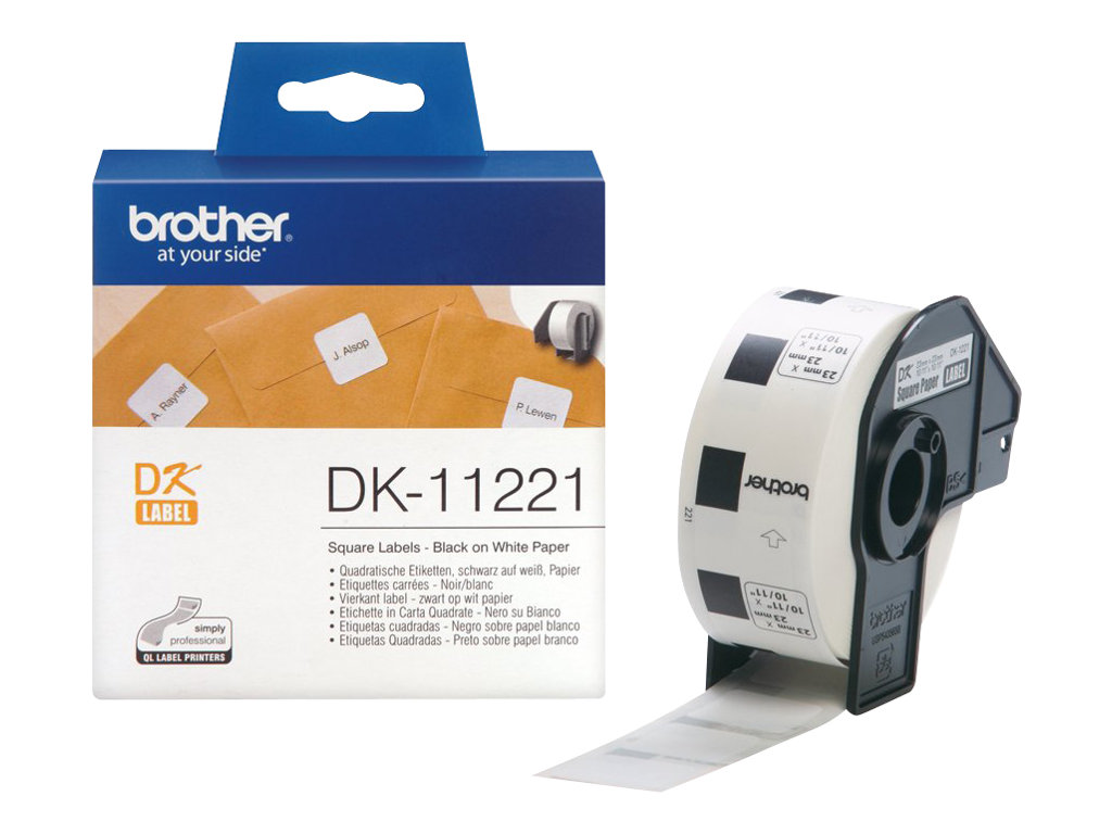 Taśma do drukarki etykiet Brother DK11221 Square Paper Label 23mm x 1000mm