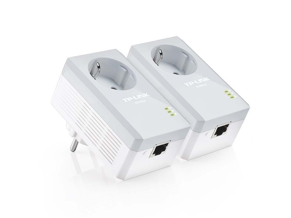 HomePlug TP-Link TL-PA4010P KIT Powerline Adapter PassThrough StarterKit AV600