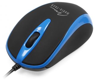 Mysz Media-Tech Plano Niebieska USB