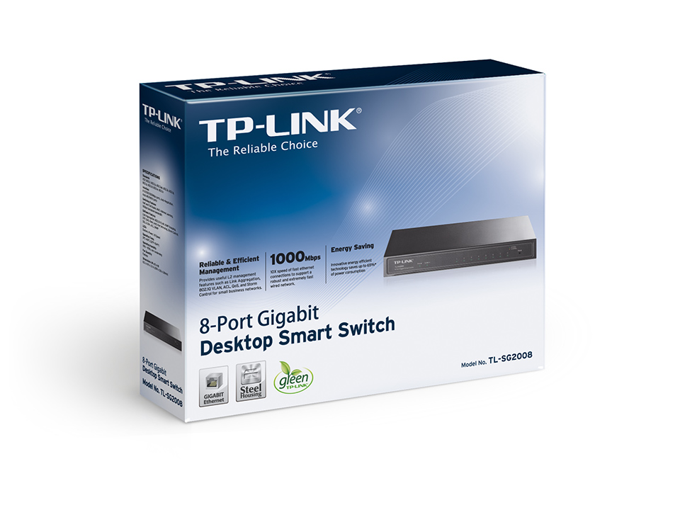 Switch TP-Link TL-SG2008 8x10/100/1000 MB/s JetStream 8-Port Gigabit Smart - obrazek 2