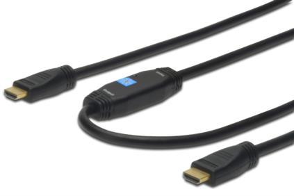 Kabel HDMI męski na HDMI męski v.1.3 15.0 m ze wzmacniaczem Assmann