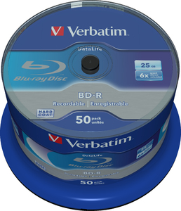 BD-R BluRay x6 25GB Verbatim Cake *50