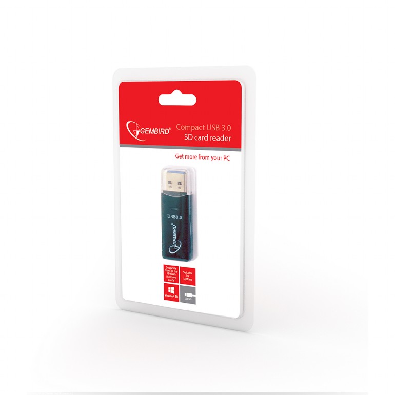 Czytnik kart pamieci USB 3.0 microSD, SD Gembird - obrazek 3