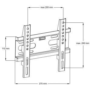 Uchwyt do mocowania LCD 14" - 42" - 35 Kg - Ścienny ART - obrazek 2