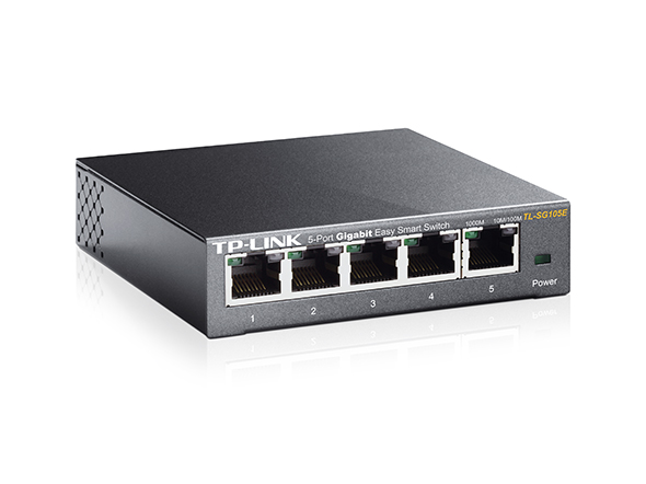 Switch TP-Link TL-SG105E 5x10/100/1000 MB/s Easy Smart - Metalowa obudowa - obrazek 4