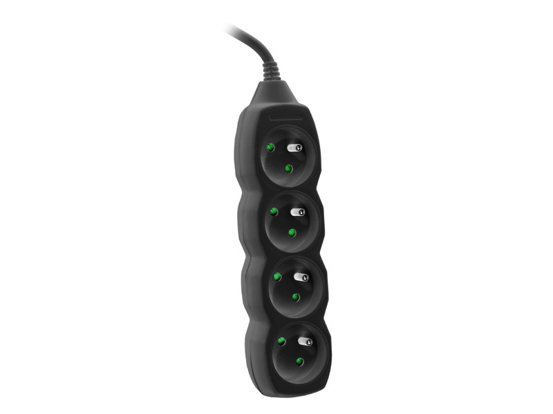 Listwa zasilająca Tracer PowerWatch 4 gniazda 3.0m Czarna - obrazek 3