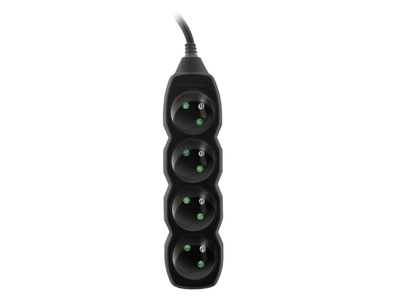 Listwa zasilająca Tracer PowerWatch 4 gniazda 3.0m Czarna - obrazek 2