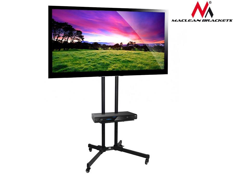 Profesjonalny stand wózek do telewizora na kółkach stolik do 55kg Maclean MC-661 - obrazek 2