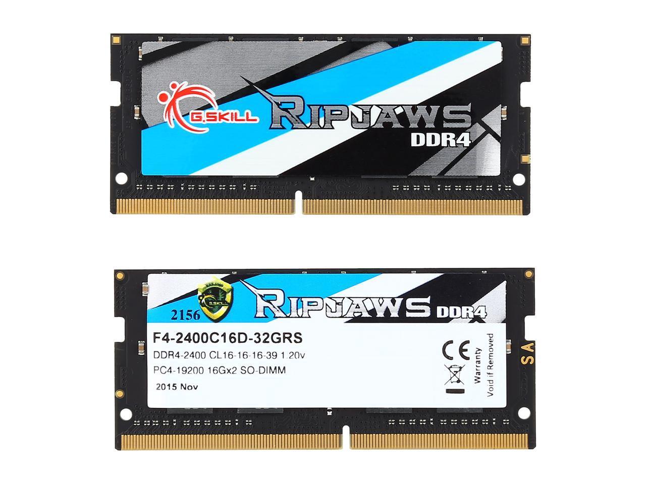 SODIMM PC-2400 DDR4 32GB CL16 G.SKILL Ripjaws **2 x 16GB ** - obrazek 4
