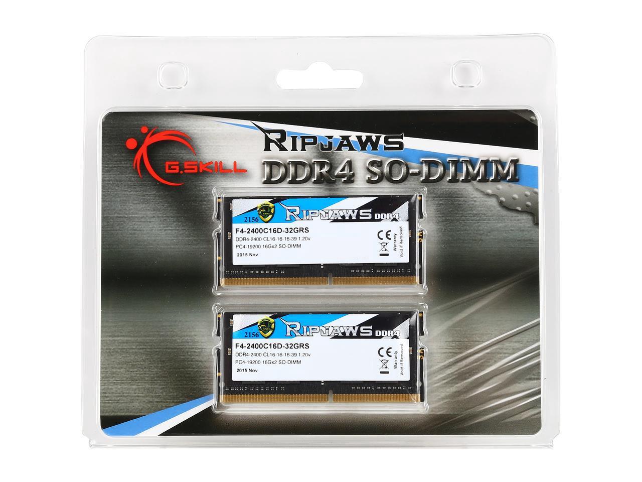 SODIMM PC-2400 DDR4 32GB CL16 G.SKILL Ripjaws **2 x 16GB ** - obrazek 5